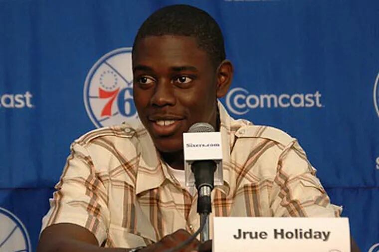 Jrue Holiday is averaging 8.8 points, 3.3 rebounds and 2.75 assists per game in Summer League play so far. (James Heaney/Staff file photo)