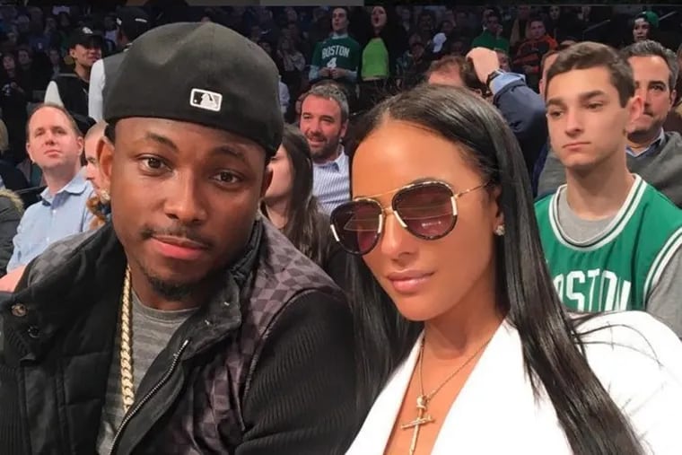 Buffalo Bills running back LeSean McCoy, seen here with then-girlfriend Delicia Cordon. Cordon was allegedly assaulted and robbed at McCoy's suburban Atlanta home Tuesday morning.