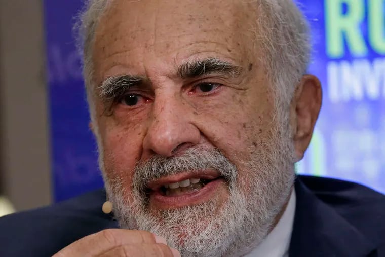 Activist investor Carl Icahn has set his target on Crown Holdings Inc., a Yardley company that is among the world's largest manufacturers of food and beverage cans.