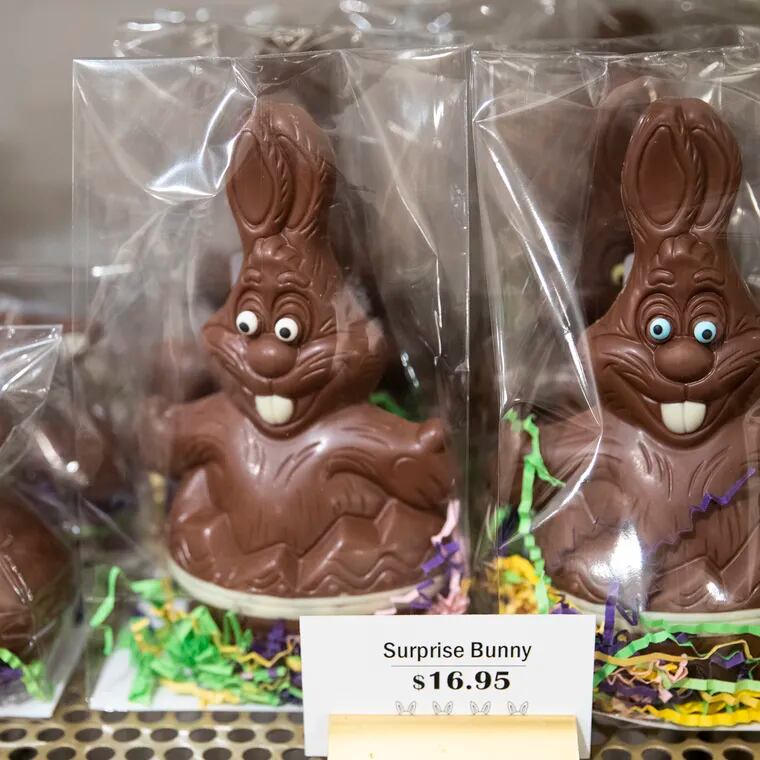 Chocolate Easter bunnies on sale just before Easter last year. They may cost consumers more this holiday, and the price is only expected to increase amid a historic cocoa bean shortage.