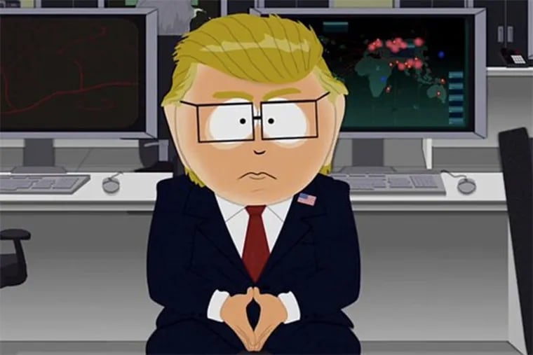 Mr. Garrison as President Trump on 'South Park.'