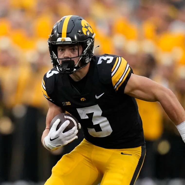 Cooper DeJean played several spots for the Iowa Hawkeyes, from outside cornerback to the slot.