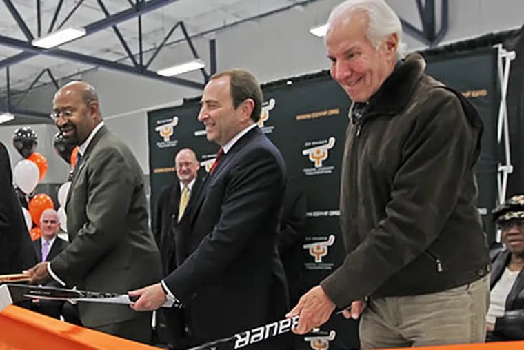 Ed Snider's close ties with NHL commissioner Gary Bettman influenced the realignment process. (Michael Bryant/Staff file photo)