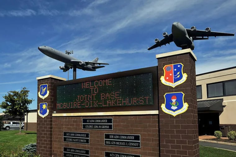 Joint Base McGuire-Dix-Lakehurst, the sprawling 60-square-mile installation in Burlington and Ocean Counties, provides 40,000 military and civilian jobs and contributes $7 billion each year to the state economy, according to a Rutgers University study. It also supports 65,000 off-base jobs.