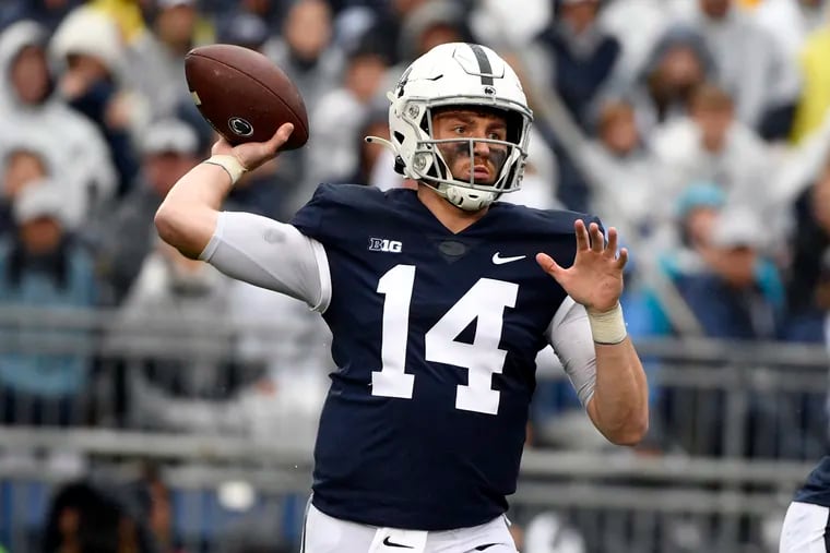 Penn State quarterback Sean Clifford passes against Illinois during Saturday's game. He was not 100% and neither was the Nittany Lions'  offense.