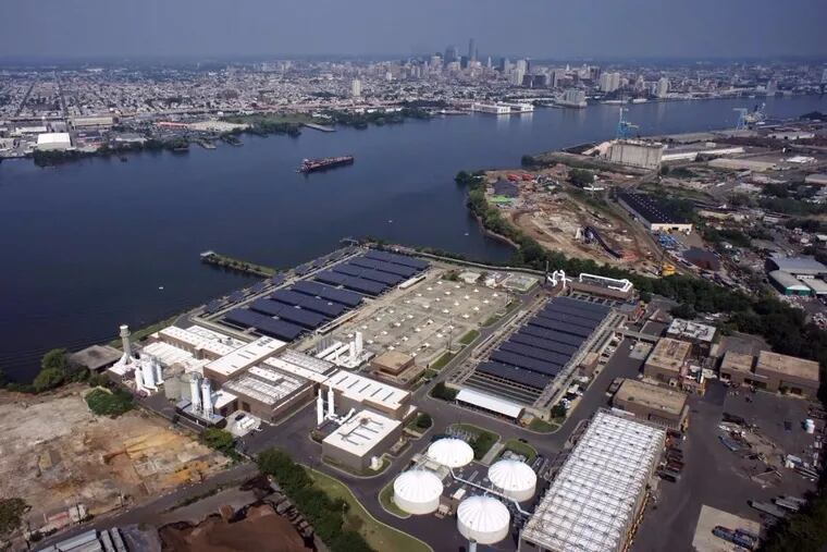 A 2-megawatt solar project, built above the Delaware River wastewater treatment tanks of the Camden County Municipal Utilities Authority, is part of a package of energy projects that the CCMUA has installed to make itself independent of the regional power grid.