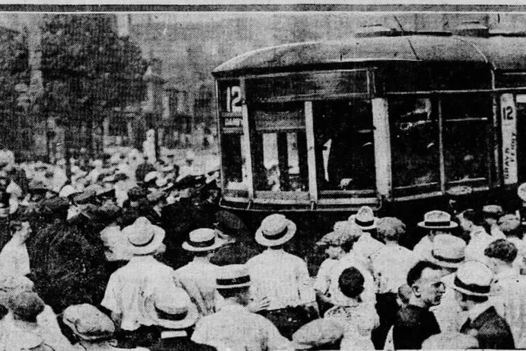 An Inquirer archive photo of 1920's race riot