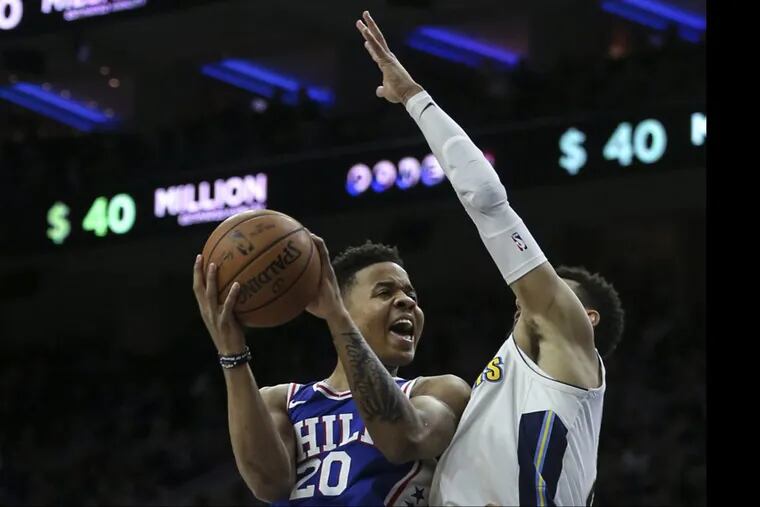 Markelle Fultz scored 10 points off the bench in his first game since Oct. 23.