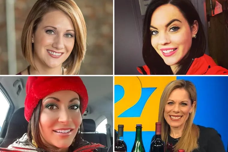 (Clockwise from top left) Former abc27 personalities Amanda St. Hilare, Megan Frank, Carrie Parry and Dawn White. They are among the 11 employees who have departed the station since March, when allegations of harassment and verbal abuse first surfaced.