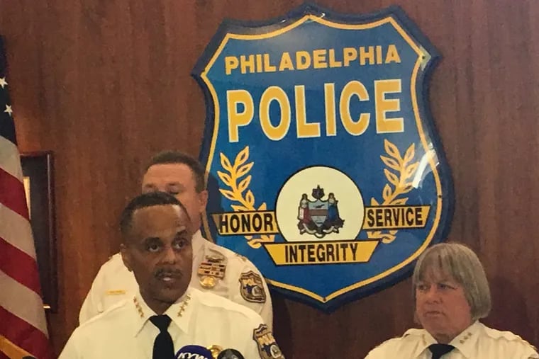 Philadelphia Police Commissioner Richard Ross on Oct. 31, 2018, announces the firing of Officer Eric Ruch Jr., who fatally shot an unarmed man last December.