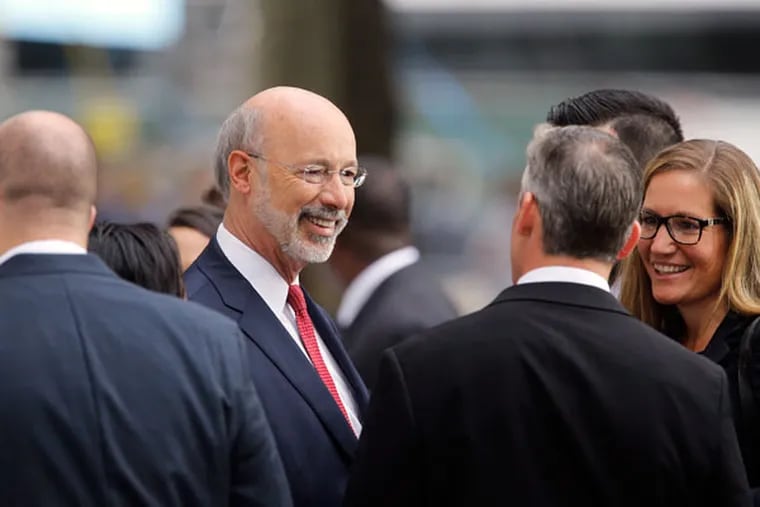 It’s Democratic Gov. Wolf vs. a Republican Legislature, meaning nothing’s moving along in Pennsylvania, just as in Washington. (MICHAEL BRYANT/STAFF PHOTOGRAPHER)