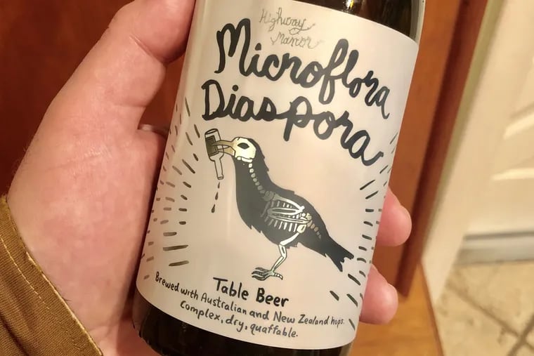 Microflora Diaspora, a Belgian Table beer from Highway Manor in Camp Hill.