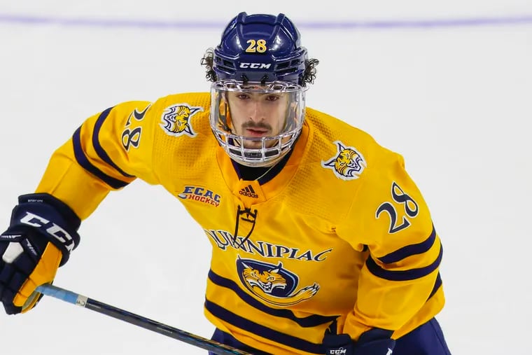 Quinnipiac freshman forward Sam Lipkin formerly played for Team Comcast, the Jr. Flyers, and La Salle College High.