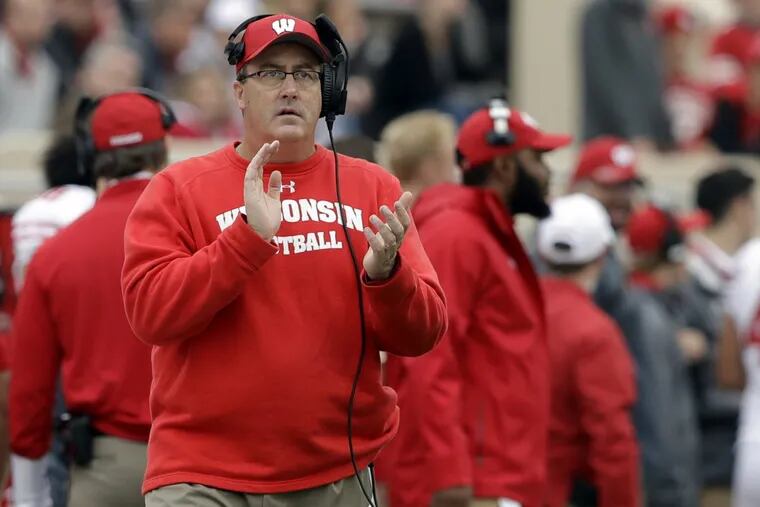Paul Chryst will try to keep his Wisconsin Badgers undefeated when they face Iowa.