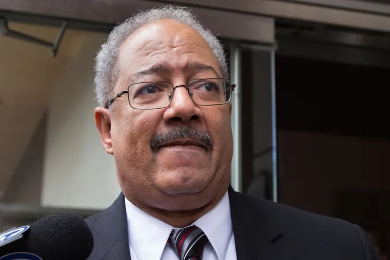 Former U.S. Rep. Chaka Fattah exits federal court after being sentenced to 10 years in prison, in Philadelphia, on Dec. 12, 2016. ( JESSICA GRIFFIN / Staff Photographer )