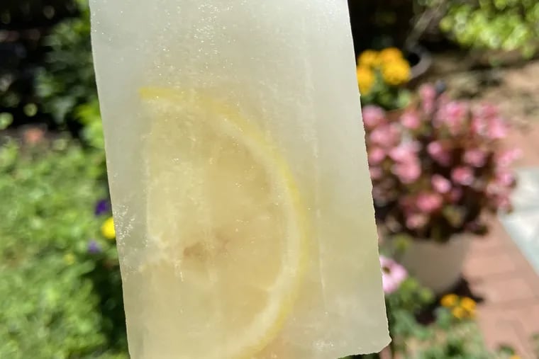 Drop lemons and limes into the molds for these homemade popsicles.