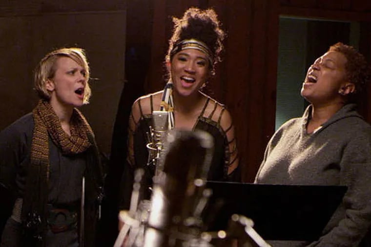 Jo Lawry, Judith Hill, and Lisa Fischer performing in "20 Feet From Stardom." RADiUS-TWC