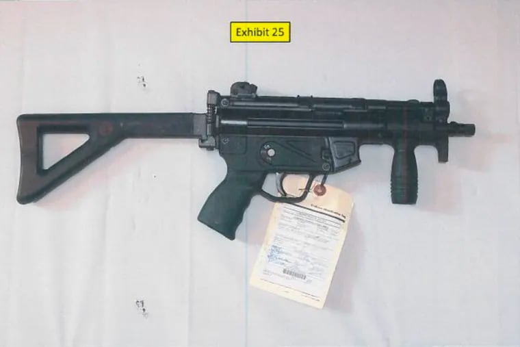 One of the unregistered and illegally modified machine guns federal agents say they seized from the Bethlehem home of alt-right podcaster Joseph Paul Berger in January 2021.