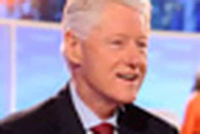 Former President Bill Clinton talks about the state of the country and his Clinton Global Initiative organization on the "Today" show, Monday, Sept. 19, 2011 in New York. (AP Photo/NBC, Peter Kramer)