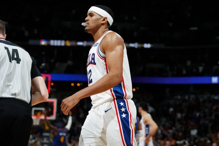 Sixers forward Tobias Harris is 1-for-24 from three-point range in the last six games.