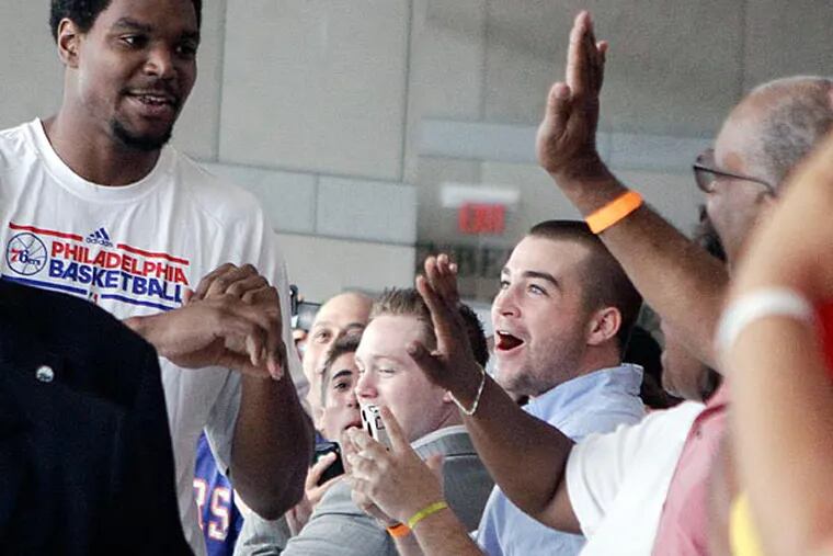 Bynum was supposed to bring about a new era in Philadelphia basketball. (AP Photo/Brynn Anderson)