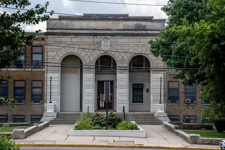 Woodrow Wilson High School is shown in Camden, N.J. Friday, June 19, 2020. The school was recently renamed to Eastside High School.