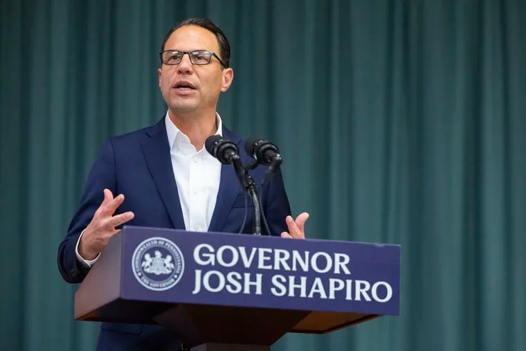 Pennsylvania Gov. Josh Shapiro speaks on Thursday, May 25, 2023.