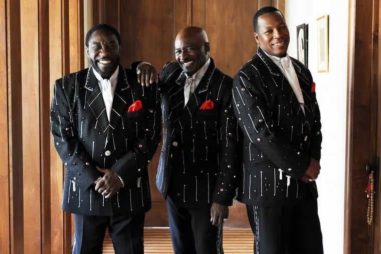 The O'Jays, including Eddie Levert, Walter Williams and Eric Grant