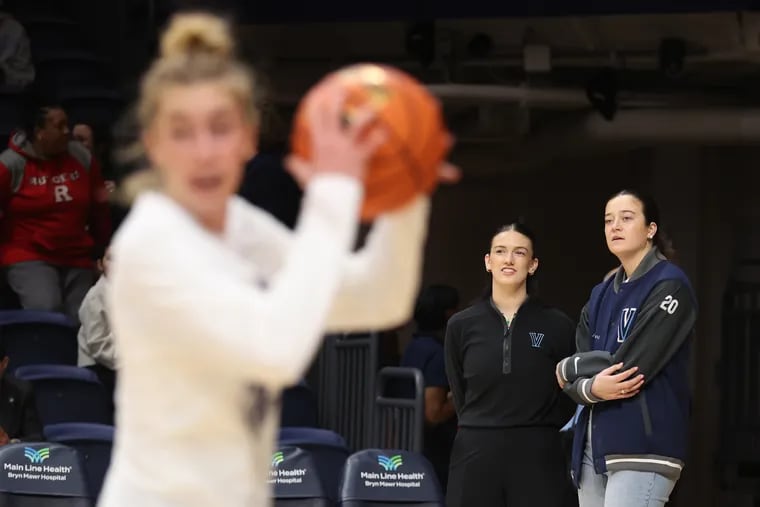 Maddy Siegrist (right) took a job with Villanova, her alma mater, during the WNBA offseason.
