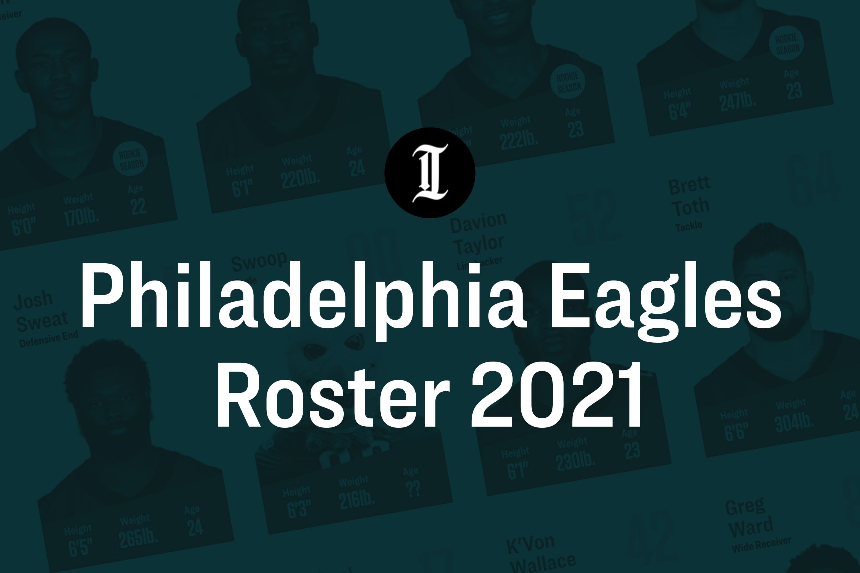 Philadelphia Eagles Roster For 2021 22 Nfl Season