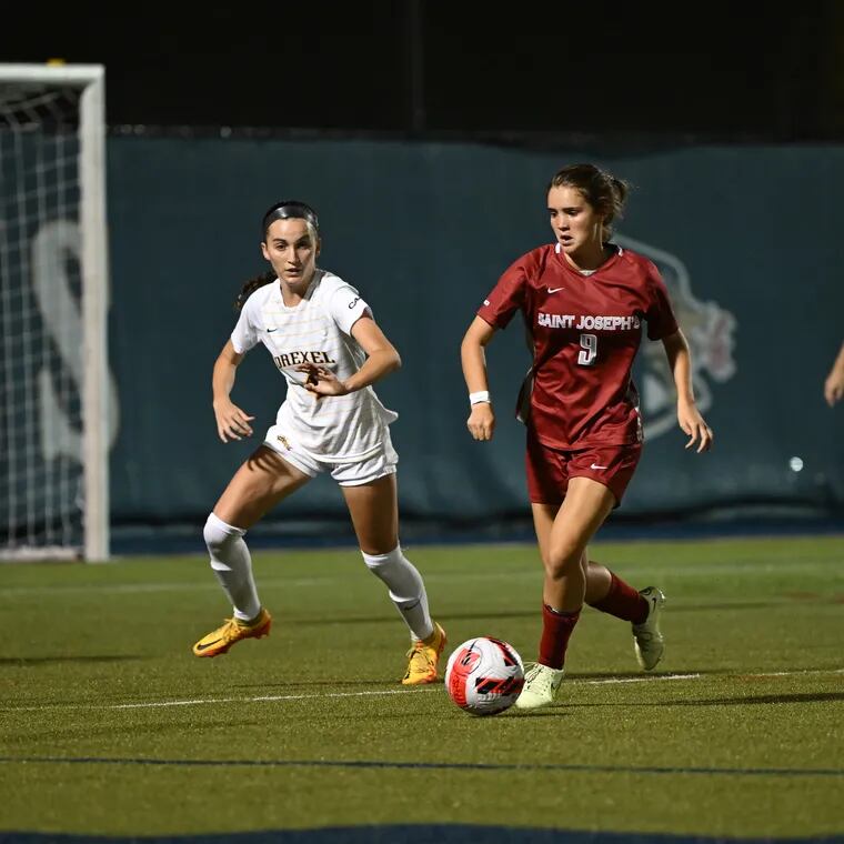 St. Joe's freshman Juliette Muro, who hails from Madrid, has brought a tactical presence to the Hawks' midfield this season