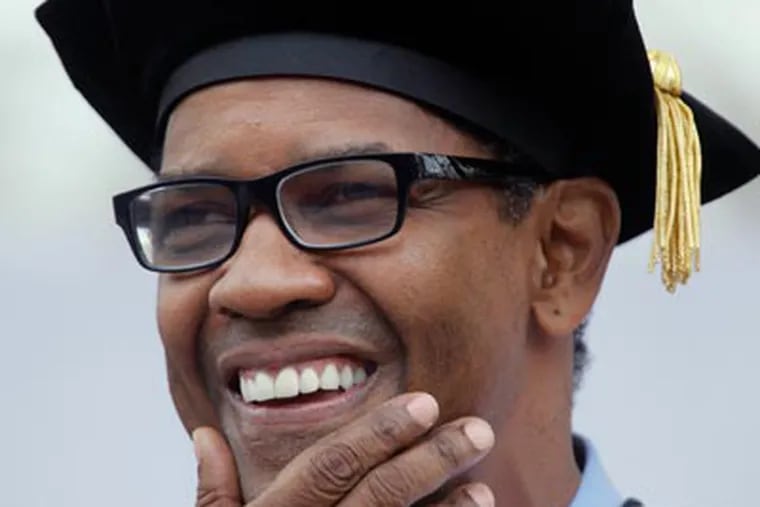 Denzel Washington was the star attraction as commencement speaker at the University of Pennsylvania. (Michael S. Wirtz/Staff)