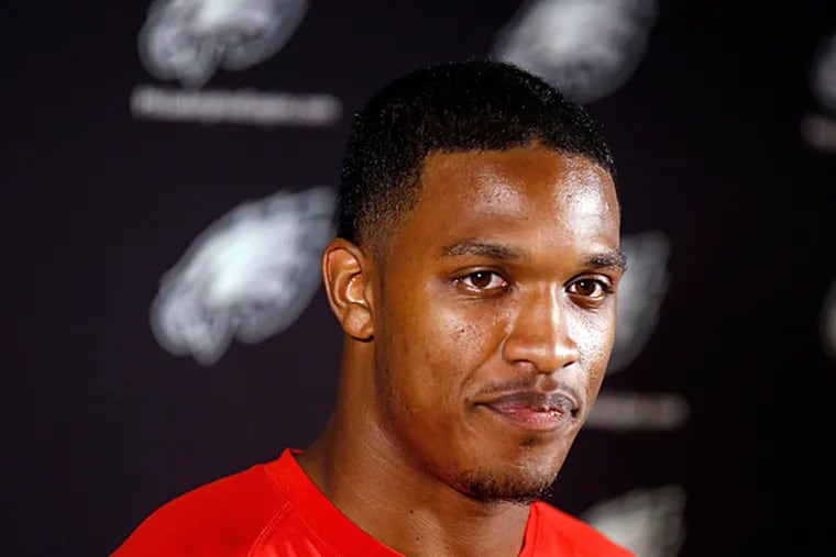 Eagles' rookie defensive back Eric Rowe during a rookie camp media
availability at the NovaCare Complex on Friday, May 8, 2015.  (Yong Kim/Staff Photographer)