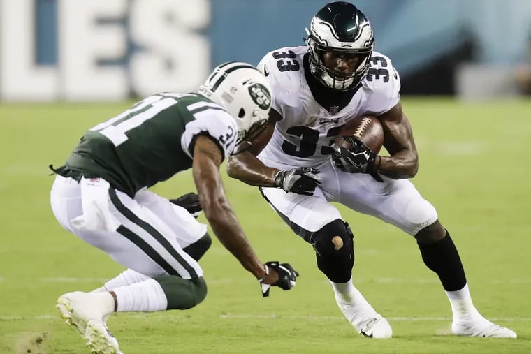 Eagles running back Josh Adams was waived by the Eagles on Saturday.