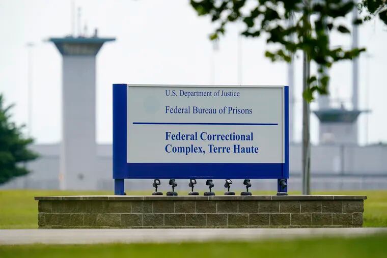 The federal prison complex in Terre Haute, Ind. The Justice Department has scheduled three more federal executions during the lame-duck period before President-elect Joe Biden takes office, including two just days before his inauguration. In a court filing Friday night, Nov. 20, 2020 the Justice Department said it was scheduling the executions of Alfred Bourgeois for Dec. 11 and Cory Johnson and Dustin Higgs for Jan. 14 and 15.