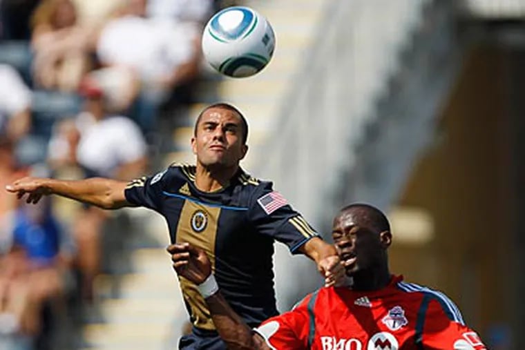 Union midfielder Fred was selected in the second round of the MLS Re-entry Draft by New England. (AP Photo/Matt Slocum)