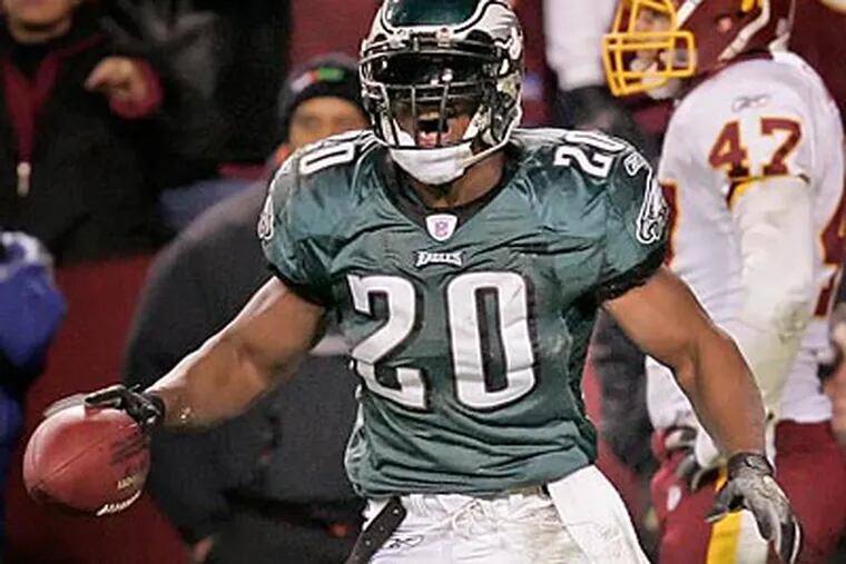 "I don't even want to think too deeply about [retiring] right now," Brian Dawkins said. (Ron Cortes/Staff file photo)