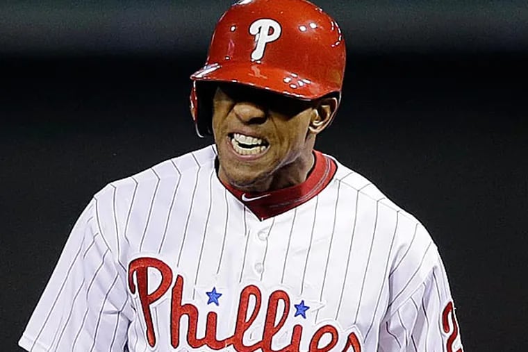 Starting Monday, Ben Revere and the Phillies will play 13 straight games against teams that finished 2012 with fewer than 80 wins. (Matt Slocum/AP)