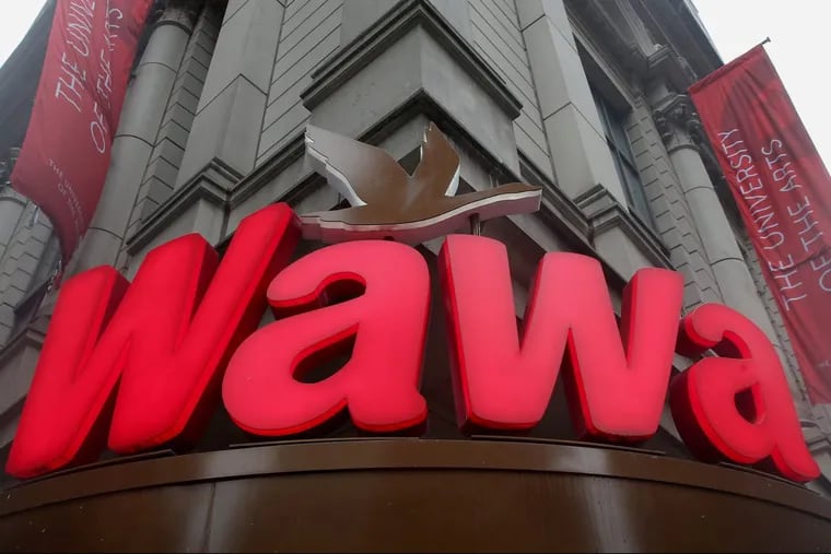 The Wawa store at Broad and Walnut streets in Center City.
