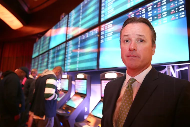 Matthew Cullen, Parx' senior vice president of interactive gaming and sports, said customers are embracing self-serve kiosks. Parx opened its sports book this week.