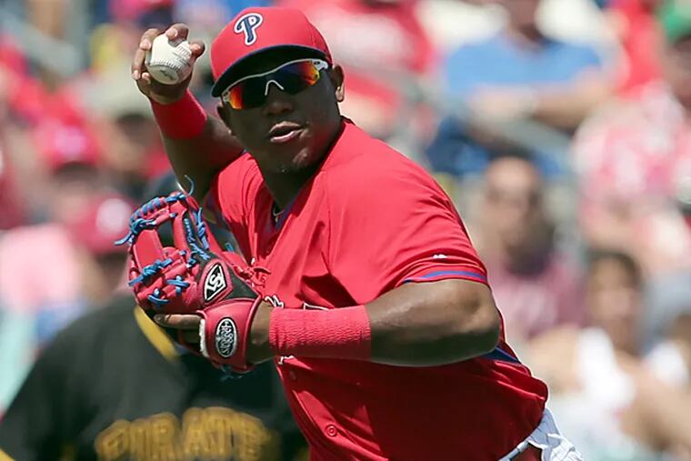 "I want to play third base for the Phillies. But you have to wait and prepare yourself," Maikel Franco said. (Yong Kim/Staff Photographer)