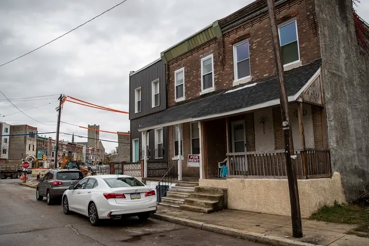 The 5100 block of Malcolm Street in West Philadelphia in October. A quadruple execution-style shooting over a drug dispute took place on the block on Nov. 19, 2018.