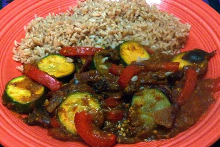 Vegetable Curry With Brown Rice. (MCT)