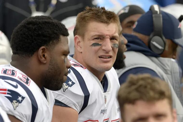 Jon Runyan, the former Eagles’ offensive tackle and current NFL vice president of football operations, suspended Patriots tight end Rob Gronkowski one game for his late hit on Bills cornerback Tre’Davious White on Sunday.