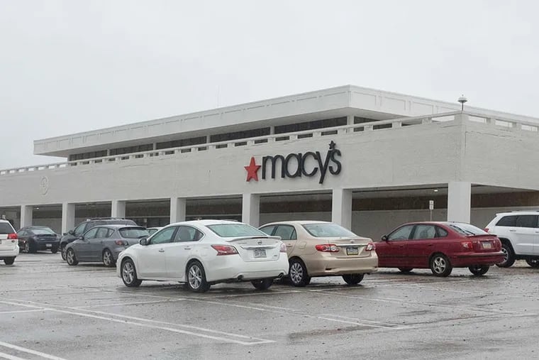 The Macy's in Plymouth Meeting, along with the one in Moorestown Mall, was identified earlier by top brokers as being on the endangered list.
