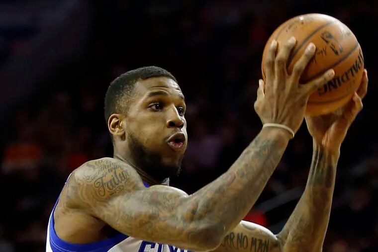 YONG KIM / STAFF PHOTOGRAPHER Sixers' Thomas Robinson is averaging 8.6 rebounds a game.