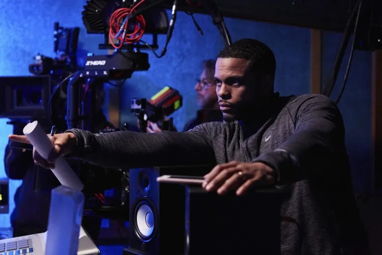 Director Benny Boom on the set of ALL EYEZ ON ME.