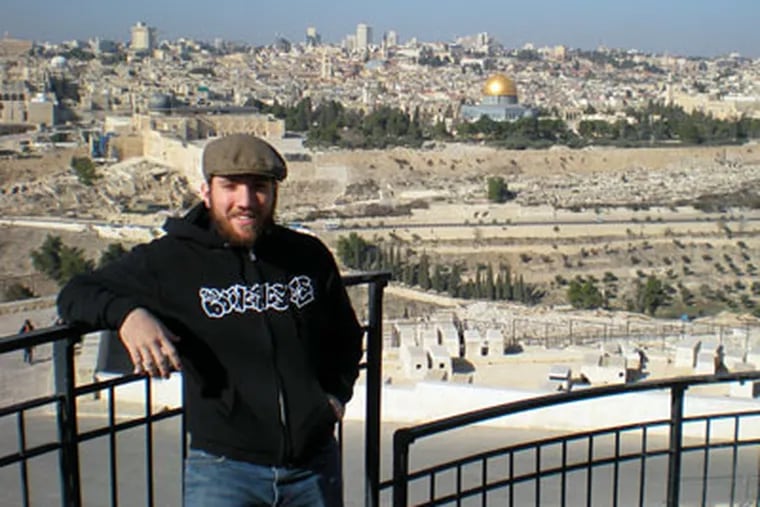 Joseph Maron, a Drew University student, just got back from visiting Israel with his family. (Handout photo from Joseph Maron)