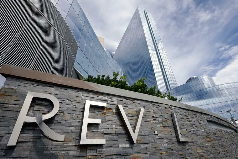 A damaged R and a missing E on the Revel casino hotel, which shuttered last week. Time may be Atlantic City's biggest enemy: North Jersey lawmakers have been pushing again for their own casinos.