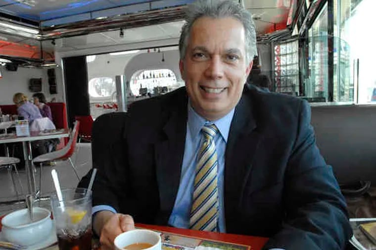 At a diner in Turnersville, freshman Assemblyman Domenick DiCicco said he backed Gov. Christie's efforts to &quot;fix the state.&quot;